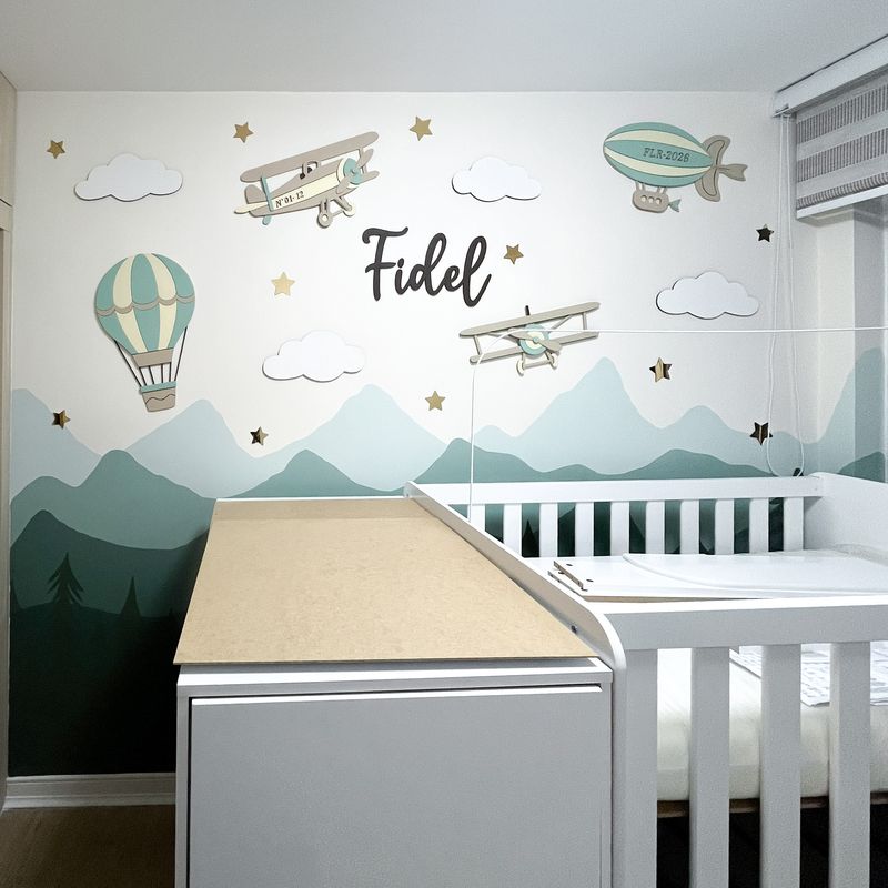 Mural Aviones y globos