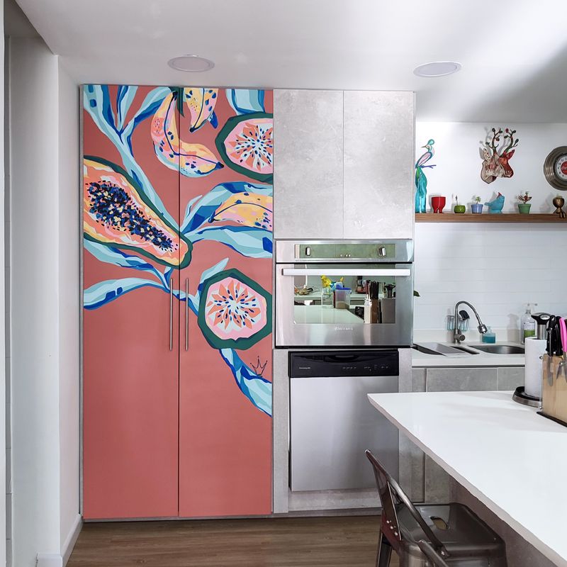 Mural Cocina de papayas