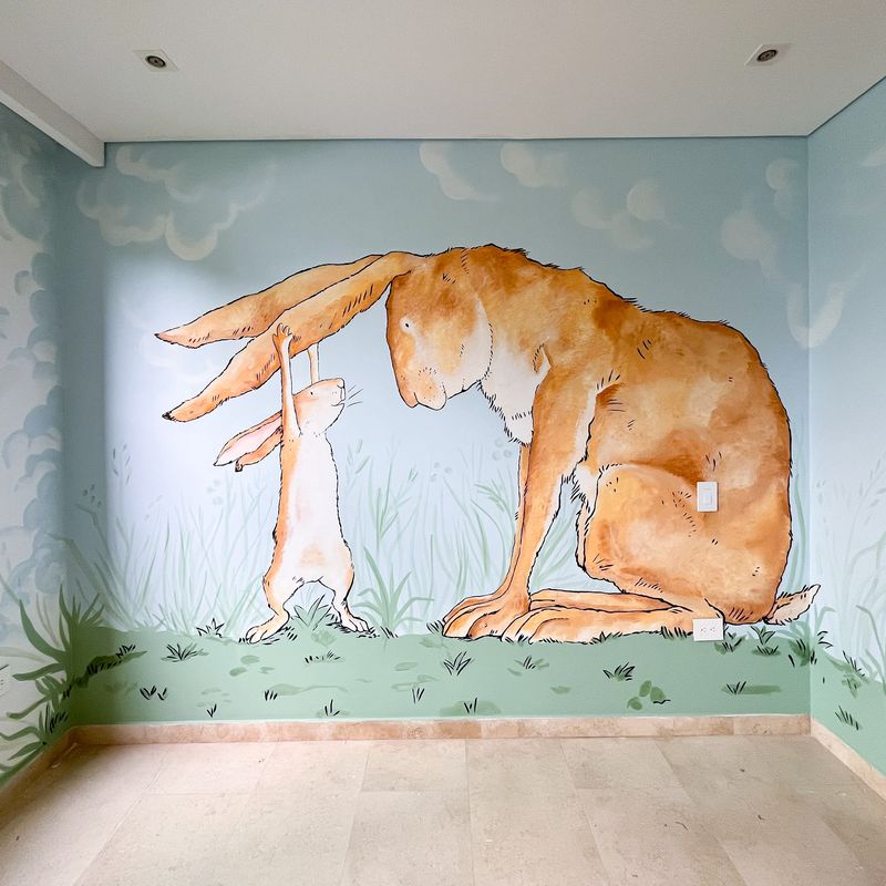 Mural Cuánto te amo — Infantil
