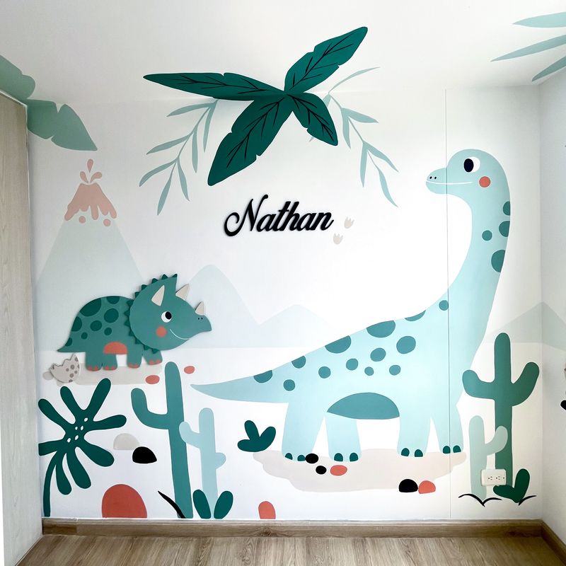 Mural Dinos — Infantil niño