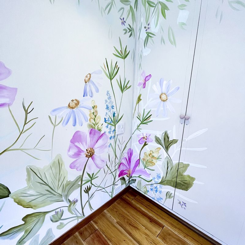 Mural Flores — Infantil niña