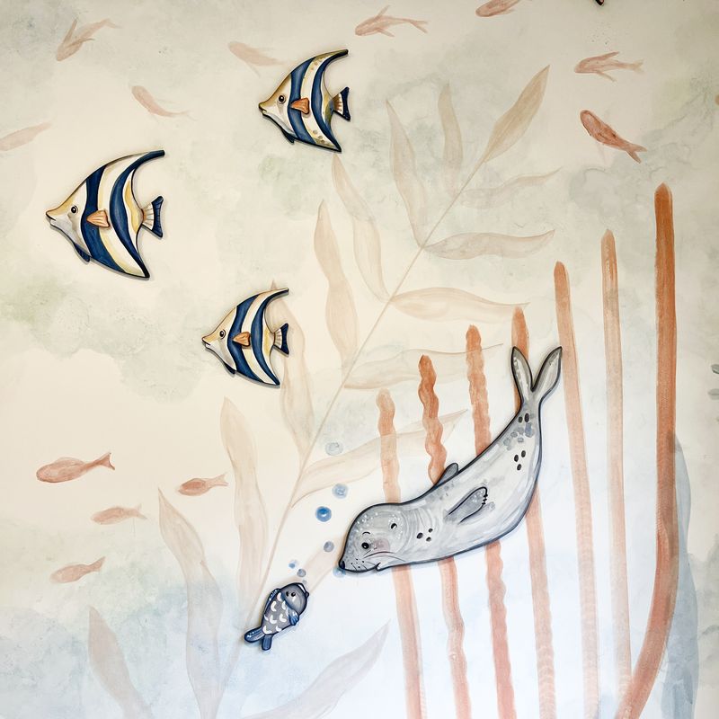 Mural La mar — Infantil niña