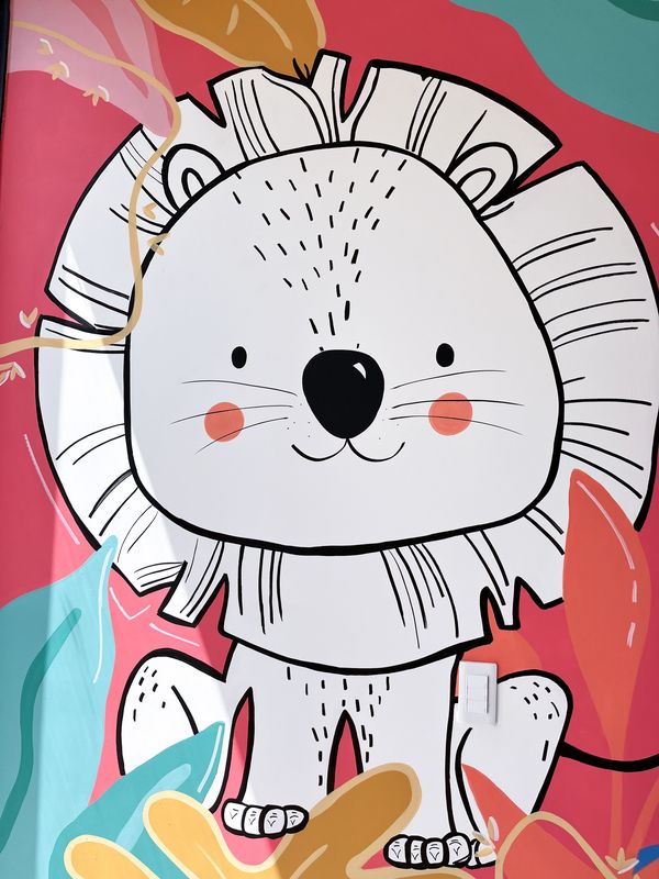 Mural León en línea — Infantil