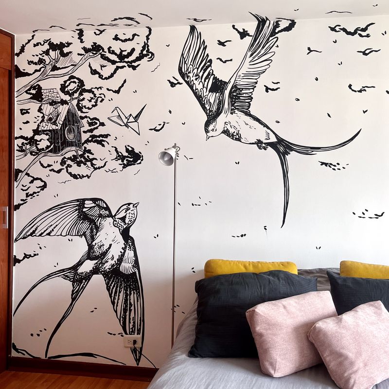 Golondrinas y casa del árbol — foto 3