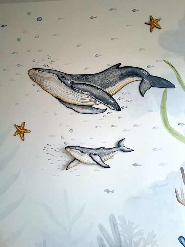Mural Fondo del mar — Infantil niño