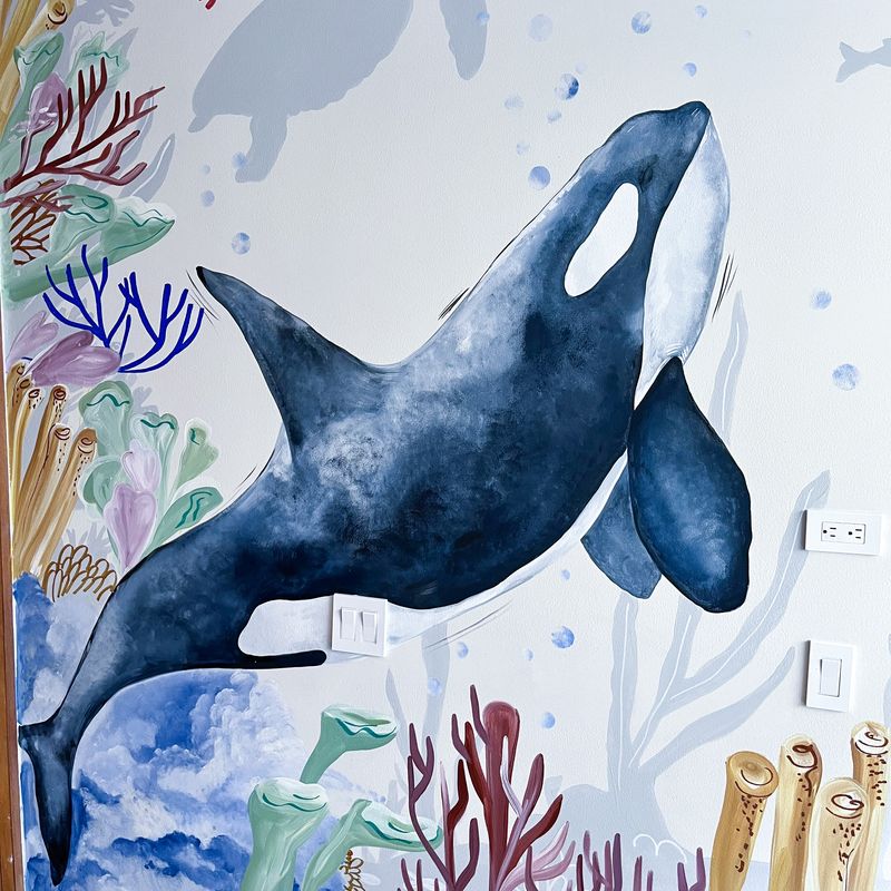 Mural Mundo marino — Infantil niño