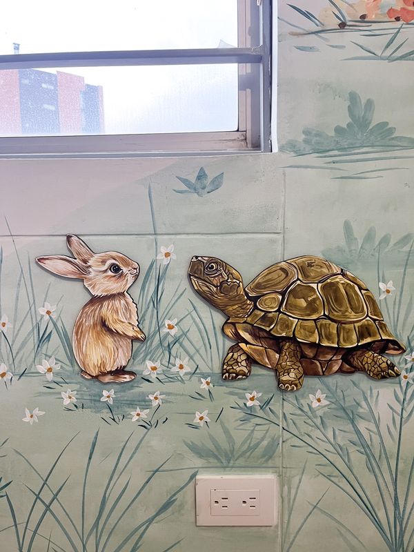 Mural Bosque encantado — Infantil niña