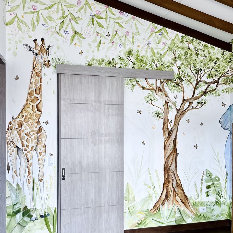 Mural Selva — Infantil niña